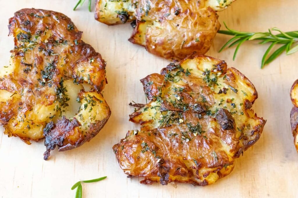 Air Fryer Smashed Potatoes Recipe