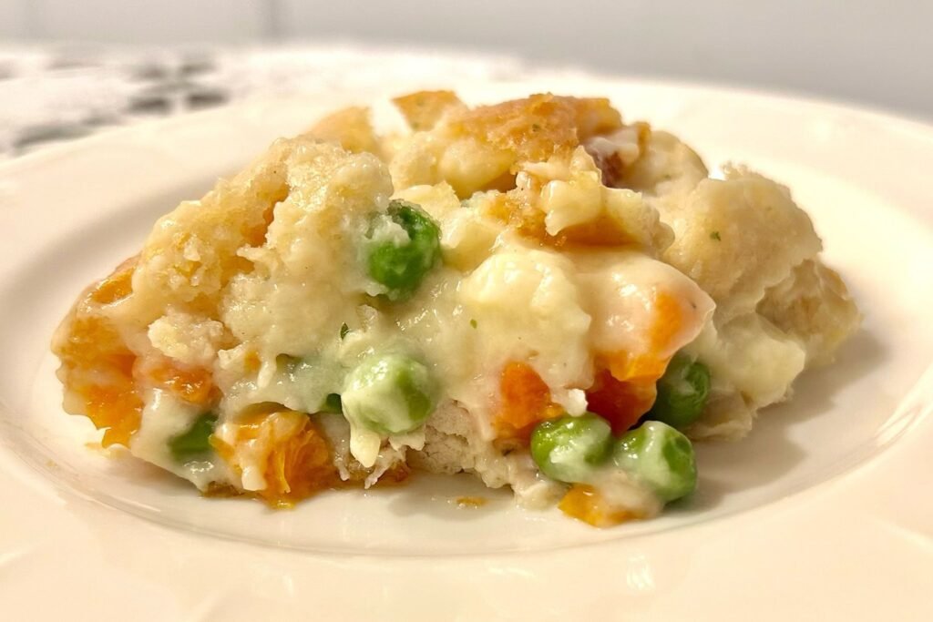 Enjoy your delicious and comforting viral TikTok chicken cobbler!