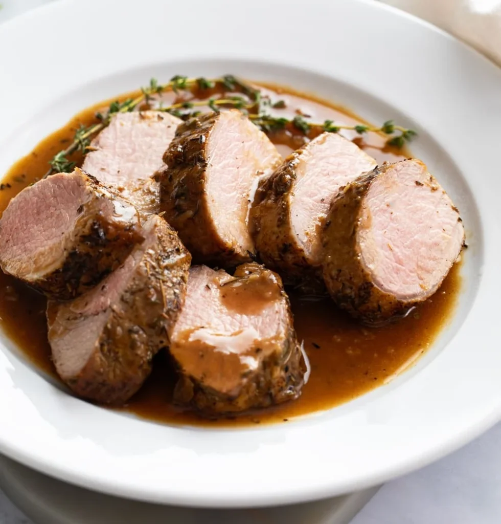 Roasted Loin of Pork with Pan Gravy