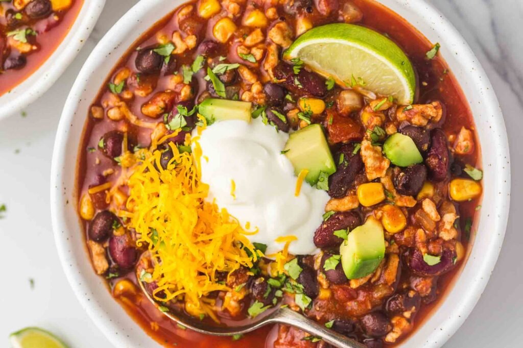 Slow Cooker Turkey Chili