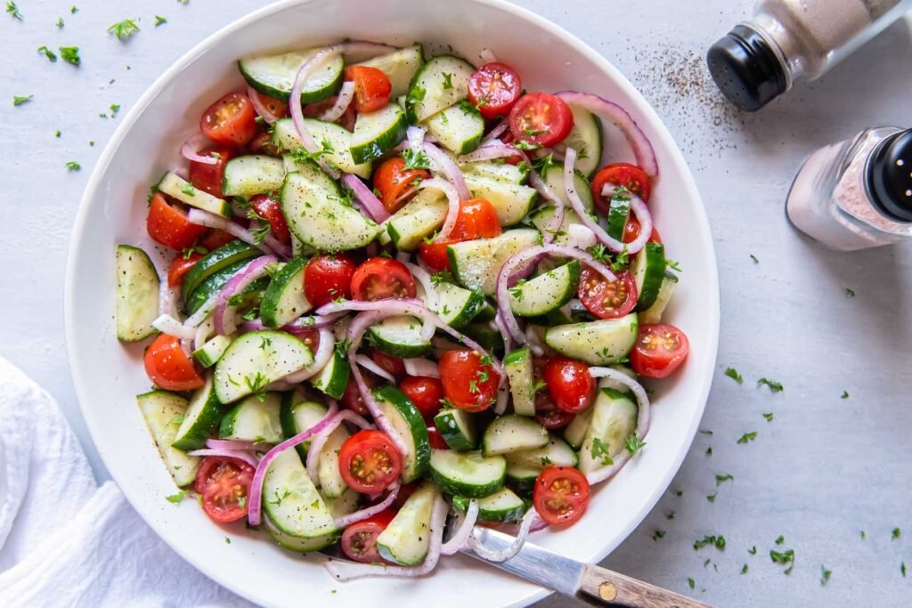 Tomato Salad with Sugar-Free Dressing