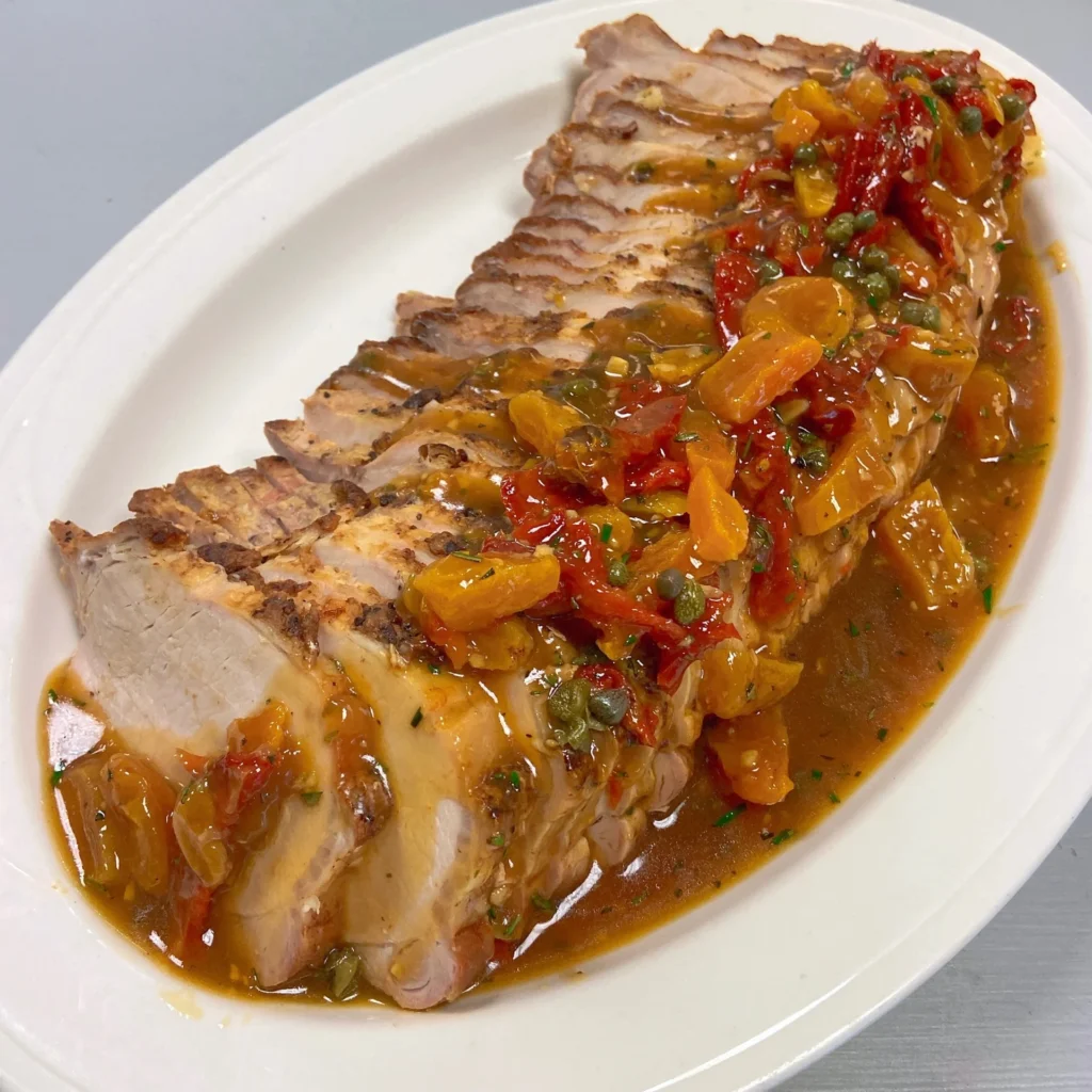 Roasted Loin of Pork with Pan Gravy