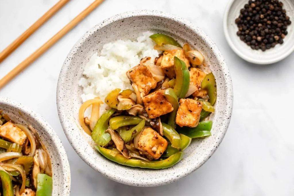 Sheet Pan Black Pepper Tofu and Broccoli