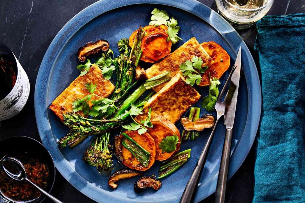 Sheet Pan Black Pepper Tofu and Broccoli