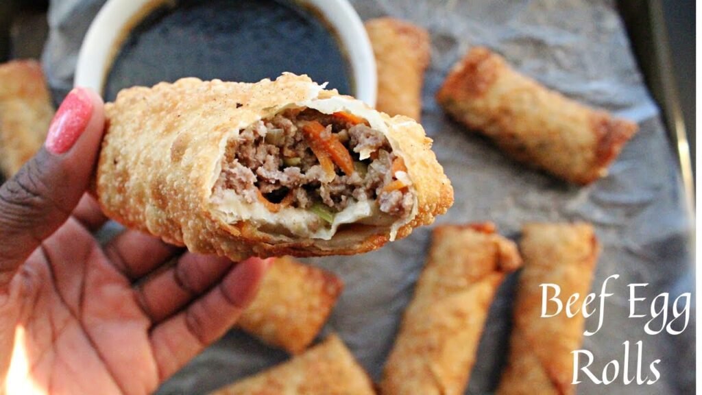 Recipe for Crispy Beef Egg Rolls