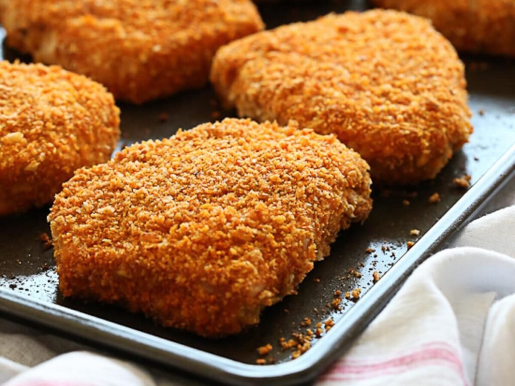 Crispy, Tender Oven-Fried Pork Chops