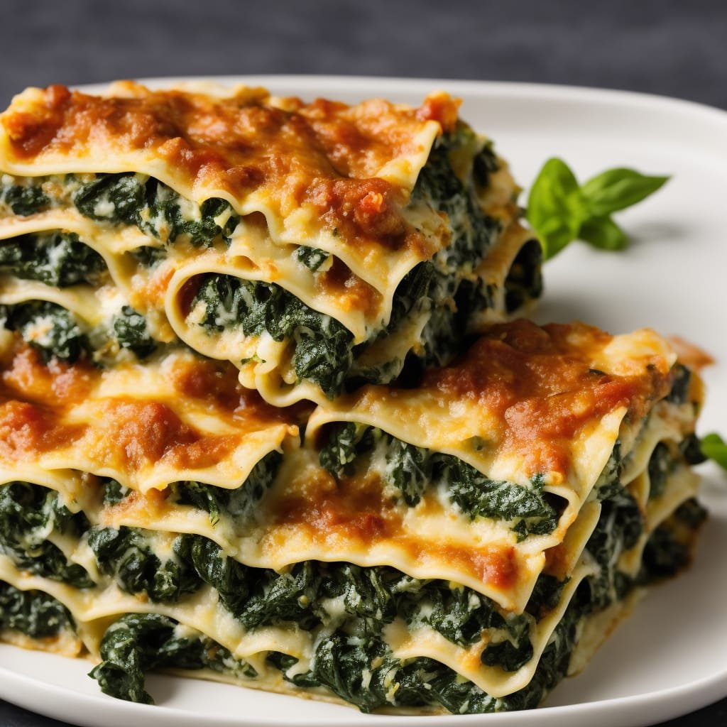 Easy Vegetarian Spinach Lasagna